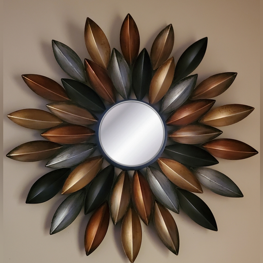 Kirkland Starburst Mirror ~ 32" - Rich Fall  Color